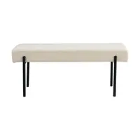 Lavice House Nordic Swindon 100 x 43 x 36 cm béžová barva