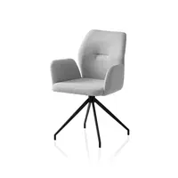 Livetastic ŽIDLE S PODRUČKAMI, tkaná látka, světle šedá