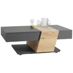 Voglauer KONFERENČNÍ STOLEK, barvy grafitu, divoký dub, dřevo, kompozitní dřevo, 120/74/43 cm