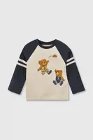 Dětské bavlněné tričko s dlouhým rukávem Mayoral