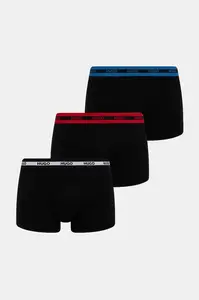 HUGO přiléhavé boxerky pánské bavlněné s elastanem TRIPLET PLANET 3-pack