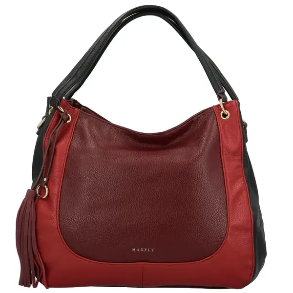 Dámská kabelka na rameno vínová - MaxFly Sigrid