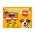 PEDIGREE Kapsička s hovädzím a hydinovým v želé 4pack
