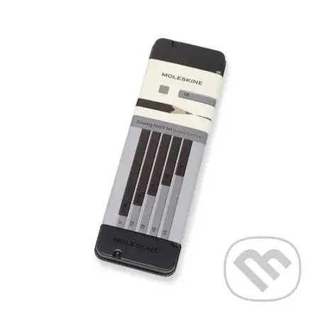 Grafitové ceruzky Moleskine - kovový box - 5 tvrdostí