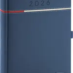 NOTIQUE Denný diár Tomy 2026 (modro-červený) (s pútkom na pero)