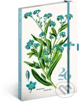 NOTIQUE Planbook - diár/notes Herbár 2026 (horizontálny / linajkovaný, elastické zatváranie)