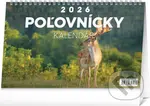 NOTIQUE Stolový Poľovnícky kalendár 2026 (riadkový)