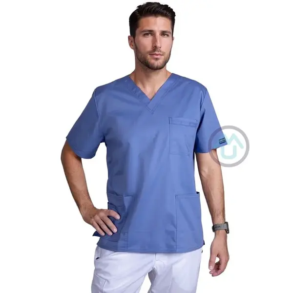 Pánska/ unisex blúza V výstrih - nebeská modrá XS