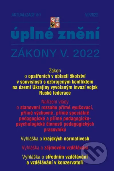 Aktualizace V/1 - Nařízení vlády o stanovení rozsahu přímé vyučovací