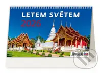 Stolní kalendář Letem světem 2026 (řádky)