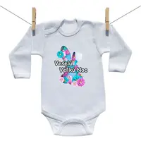 Boodyy Body s dlhým rukávom Veselú Veľkú noc 98 (2-3 roky)