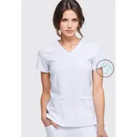 Dámska blúza Dickies s falošným závinom - biela L