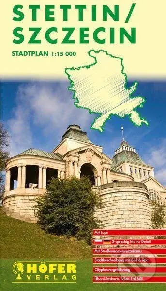 Štětín 1:15 000 / mapa města