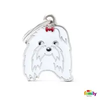 MF MALTESE gravírovateľný prívesok 2,6x2,3 cm