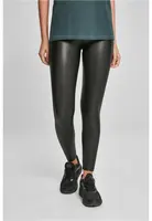 Women's High Waisted Faux Leather Leggings, Pack of 2 Black+Black