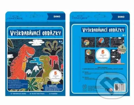 Vyškrabávací obrázky - Dino