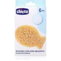 Chicco Silver Ion Sponge 6m+ dětská mycí houba s ionty stříbra 1 ks