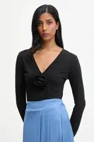 Halenka Answear.LAB dámská, černá barva, hladká