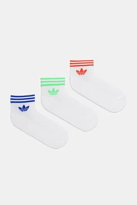 Ponožky adidas Originals 3-Stripes 3-pack bílá barva, JV7439