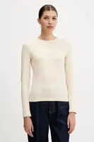 Tričko s dlouhým rukávem Guess Jeans dámské, zelená barva, W4YI22 J1314