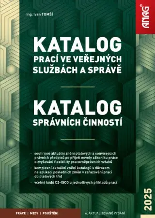 Katalog prací ve veřejných službách a správě; Katalog správních činností 2025 - Ing. Ivan Tomší