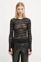 Tričko s dlouhým rukávem KSUBI Sliver Longsleeve Top Unchained černá barva, WFA24FT007