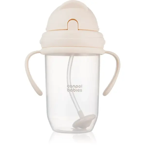 Canpol babies Cup hrnek se závažím Nude 6m+ 270 ml