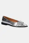 Baleríny Steve Madden Grail stříbrná barva, 11003430