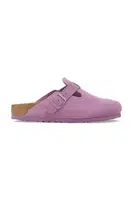 Semišové pantofle Birkenstock Boston dámské, růžová barva, 1030681