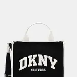 Bavlněná kabelka Dkny černá barva, R52AGR57