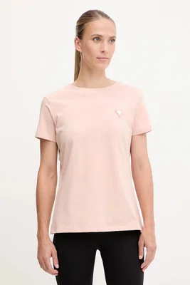 Tričko Guess COLETTE dámské, růžová barva, V4YI09 J1314