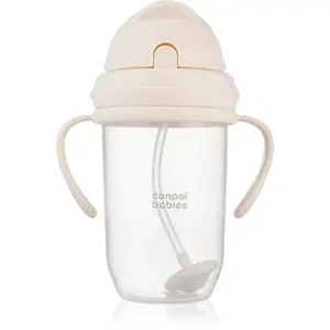 Canpol babies Cup hrnek se závažím Nude 6m+ 270 ml