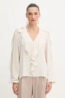 Halenka Liu Jo dámská, béžová barva, hladká, UF5238.T2578