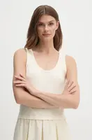 Šaty United Colors of Benetton béžová barva, maxi, 4VLDDV0AS