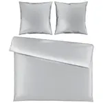 Novel POVLEČENÍ, satén, šedá, 200/200 cm