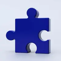 Dekorativní váza Fluid Market Blue Puzzle Vase