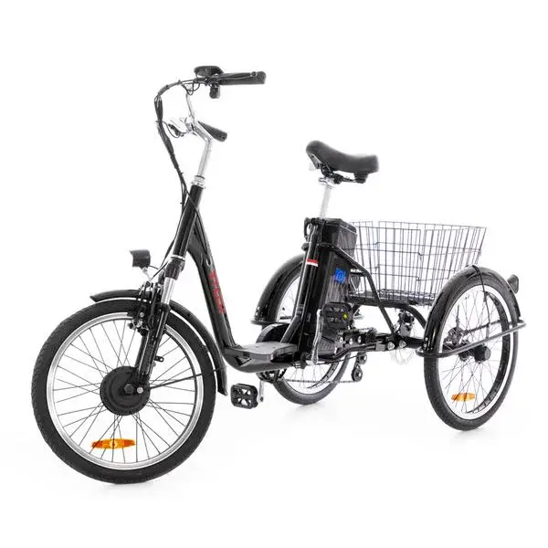 Tříkolové elektrické kolo Tornádo ZTECH, černé