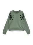 Vero Moda Petite Mikina  zelená / čierna
