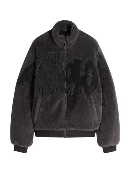 Bershka Prechodná bunda  antracitová / čierna