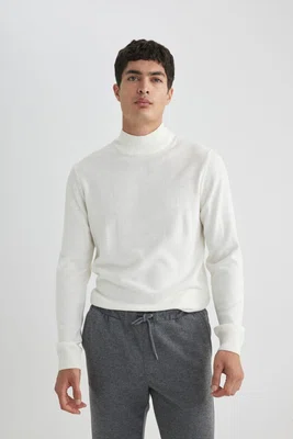 DEFACTO Slim Fit Slim Fit Turtleneck Knitwear Sweater