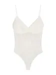 Bershka Košeľové body  biela