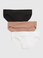 GAP Kalhotky no-show bikini, 3ks - Dámské