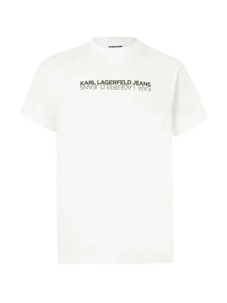 KARL LAGERFELD JEANS Tričko  čierna / biela
