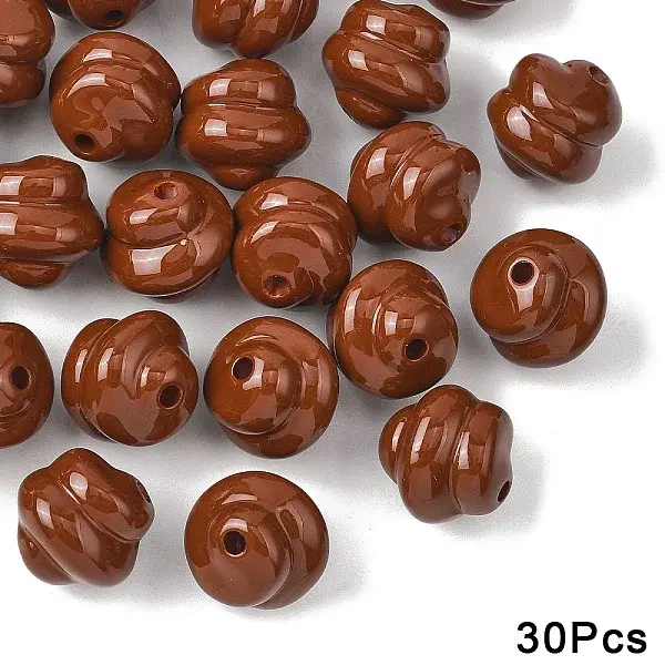30Pcs Opaque Acrylic Beads