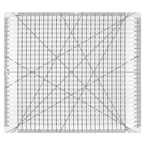 Transparent Acrylic Drawing Template Measuring Ruler