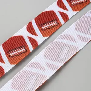 9M Sport Theme Heat Transfer Polyester Grosgrain Ribbons