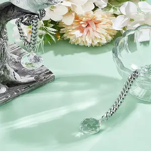 2Pcs Round Glass Cup Charms
