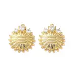 Brass Micro Pave Clear Cubic Zirconia Pendants