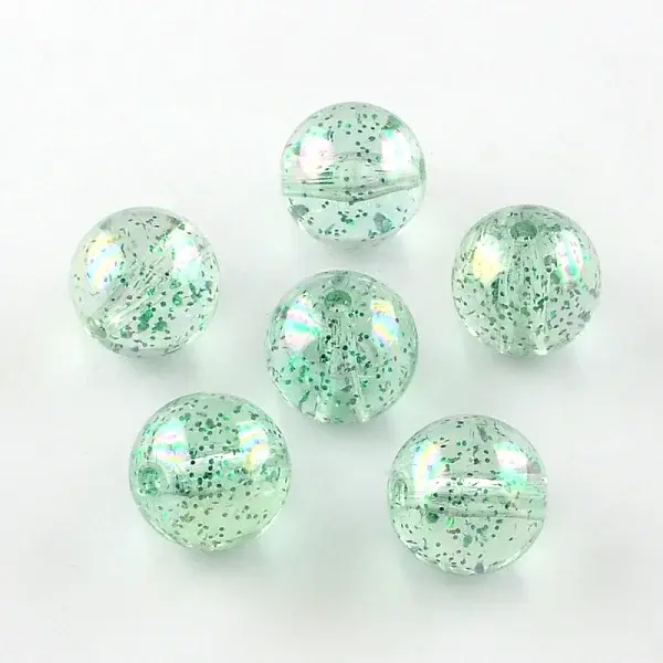 Round AB Color Transparent Acrylic Beads
