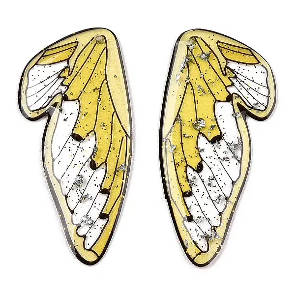 Epoxy Resin Big Wing Pendants